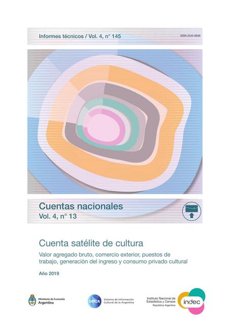 Informe técnico cuenta satélite de cultura