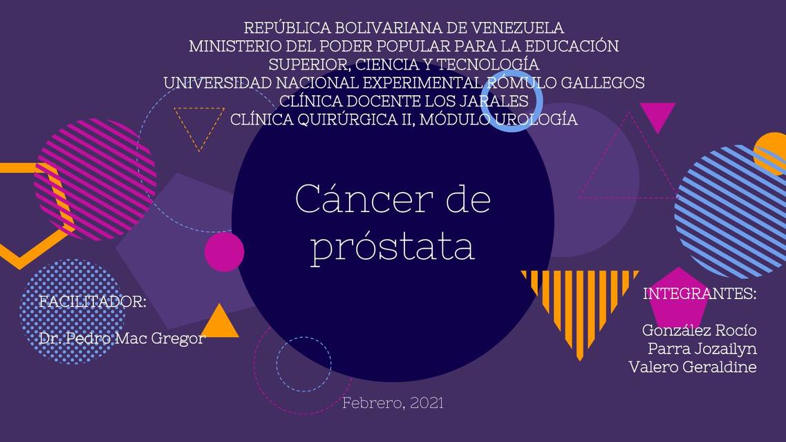 Cancer de próstata - Resumen