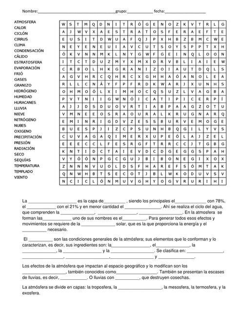 Sopa De Letras De La Atmósfera Cesar Daniel Udocz 6168