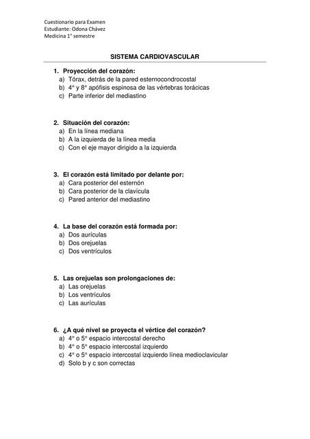  Sistema Cardiovascular 