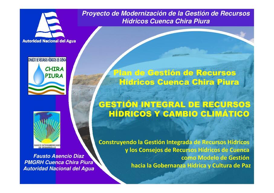 Gestión Integral de Recursos Hídricos y Cambio Climático 