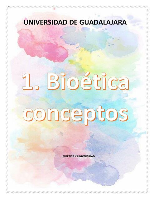 Bioética conceptos