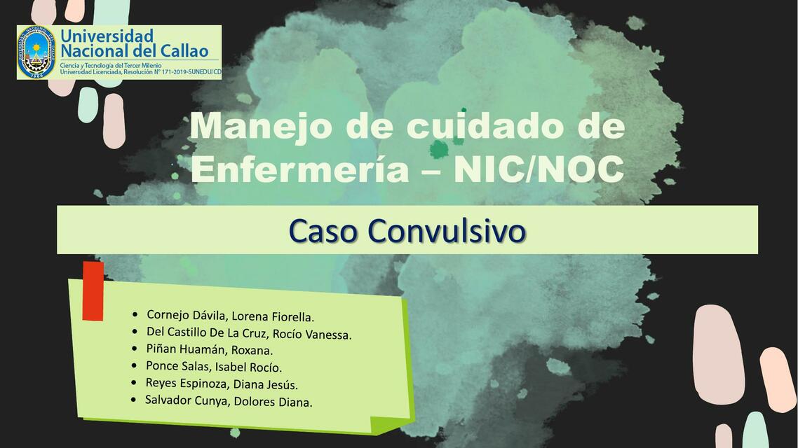 Caso clínico convulsivo neonatal