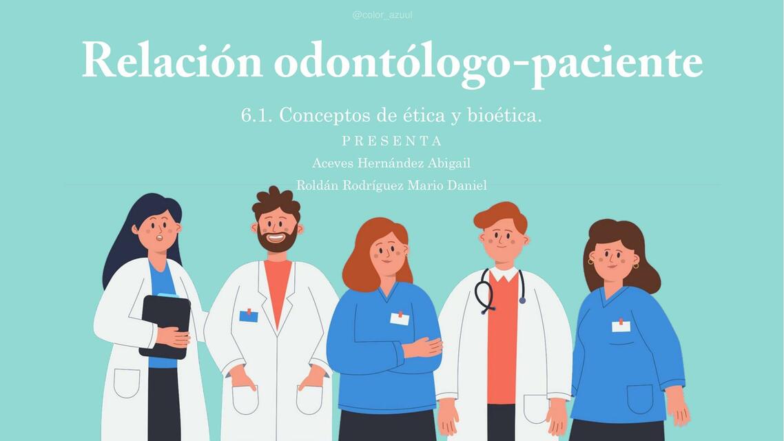 Relación odontólogo paciente