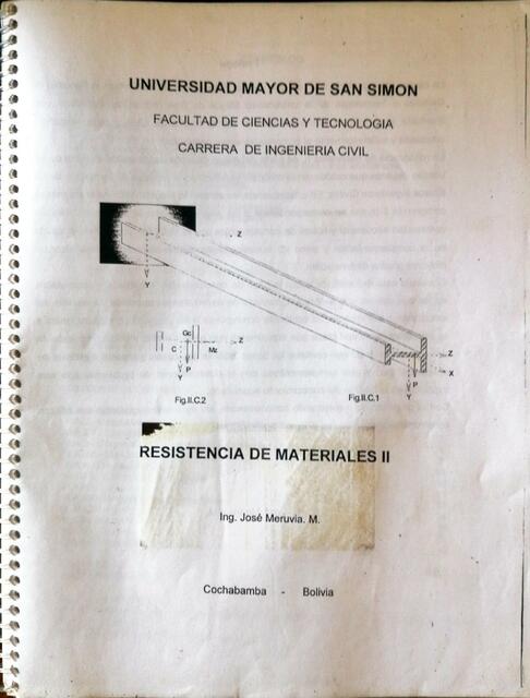 Guías de estudio - Resistencia de materiales II