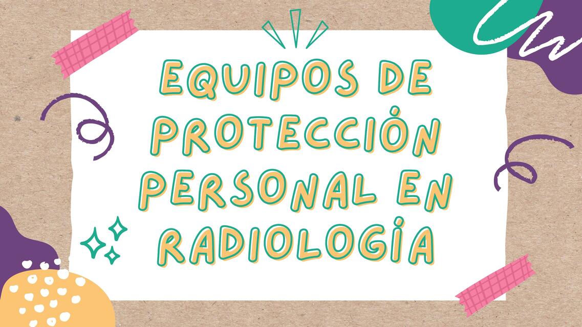 Equipo de proteccion radiologica