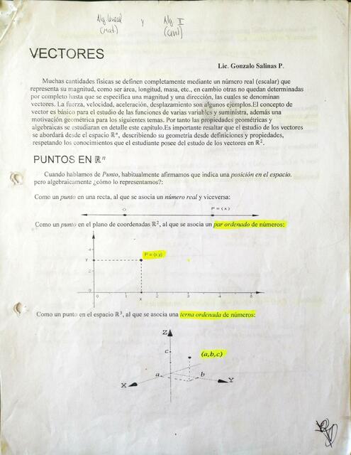 Guías de estudio - Vectores