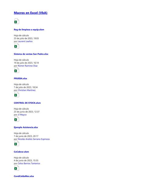 Macros en Excel