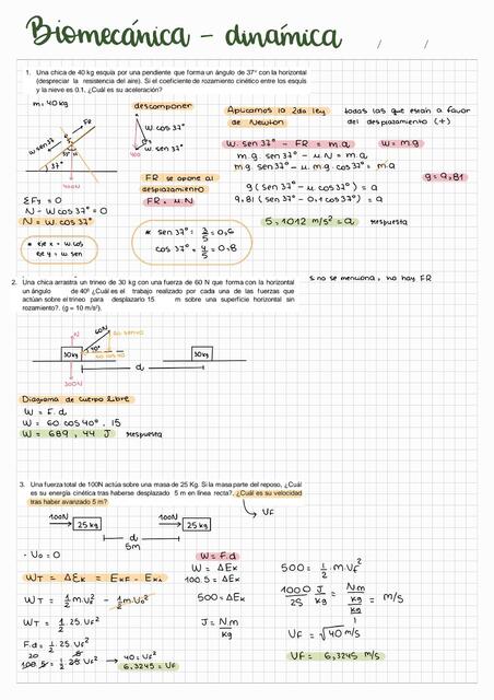 Biomecánica - Dinámica   