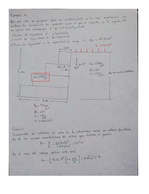 Ejemplo 4 Estructuras de contención