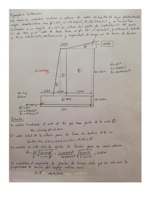Ejemplo 2 unidad 6 muro de contención 