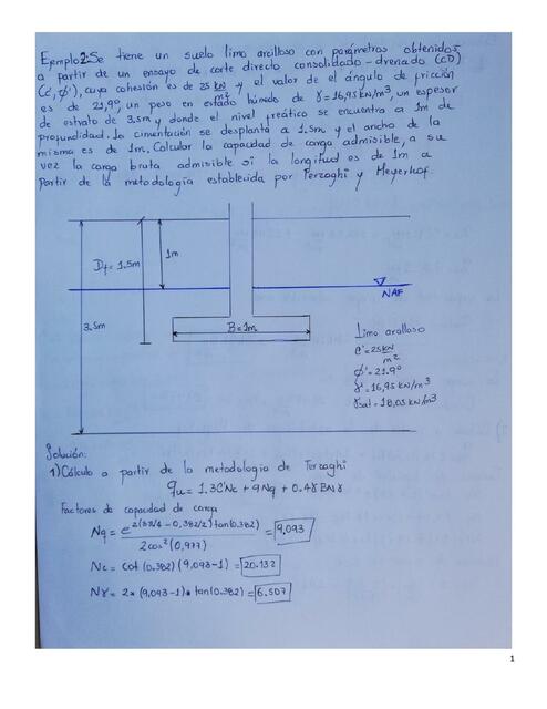 Ejemplo 2 cimentaciones zapatas