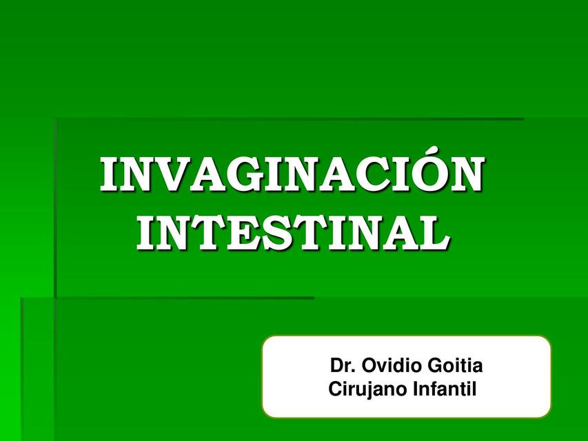 Invaginación intestinal