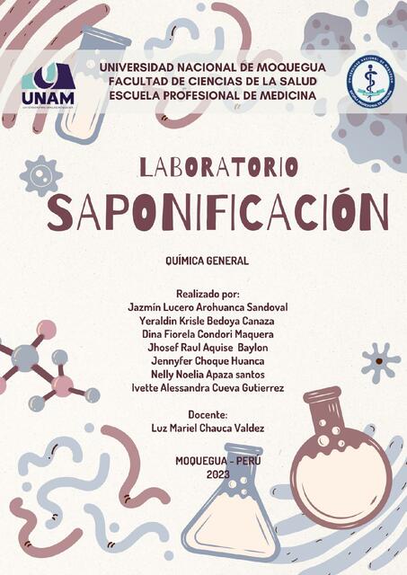 Informe de saponificación