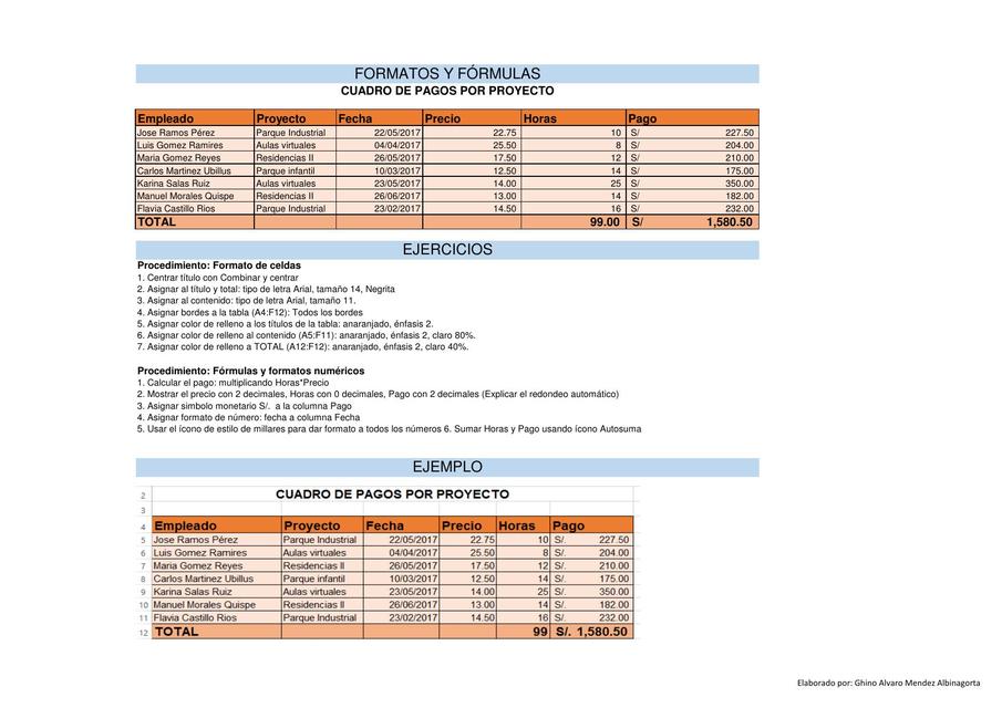 Excel-Introducción a las hojas de cálculo (Práctica)