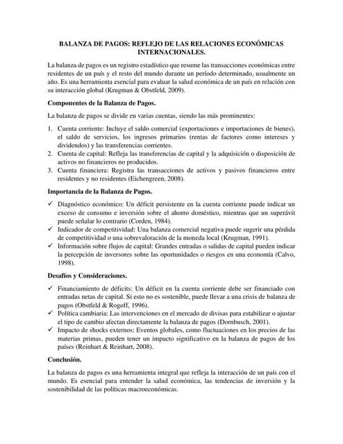 Balanza de pagos | Karla Y. Simental | uDocz
