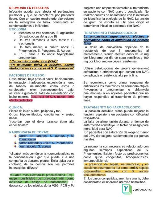 Neumonia En Pediatria Yudoc Org Udocz