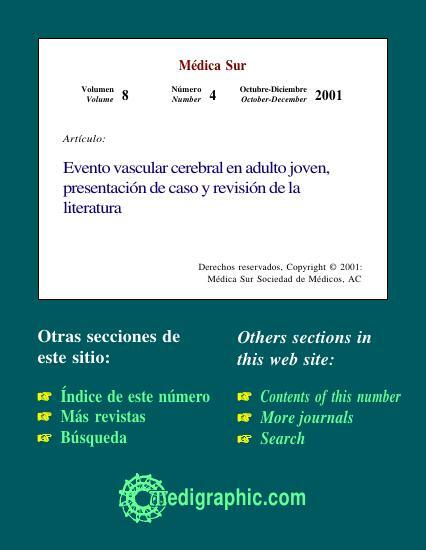 Evento vascular cerebral en adulto joven presentación de caso y revisión de la literatura 