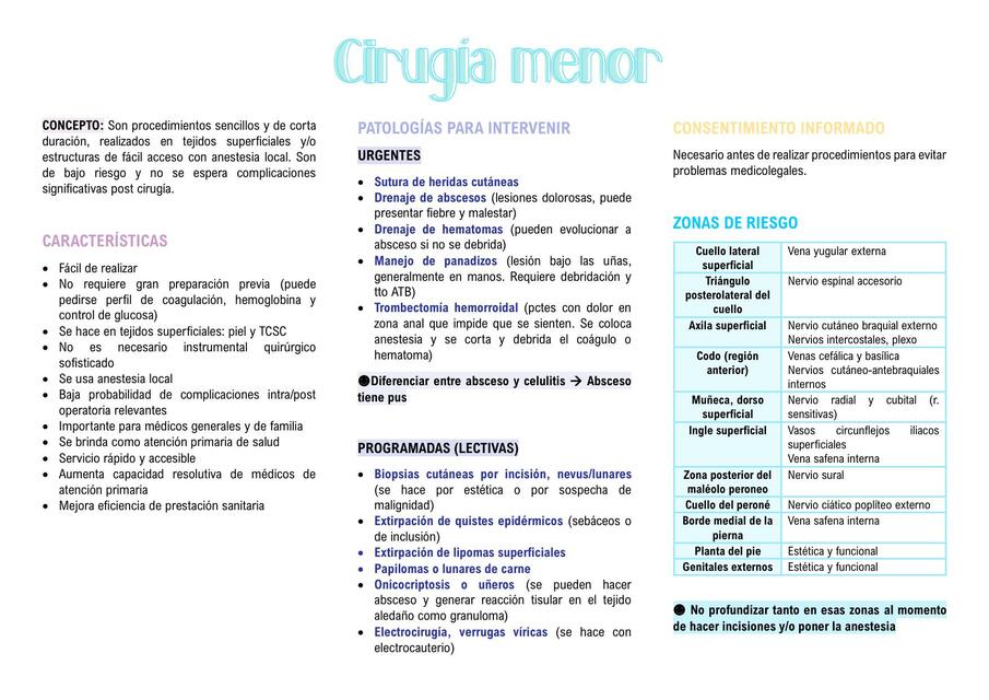 CIRUGÍA MENOR