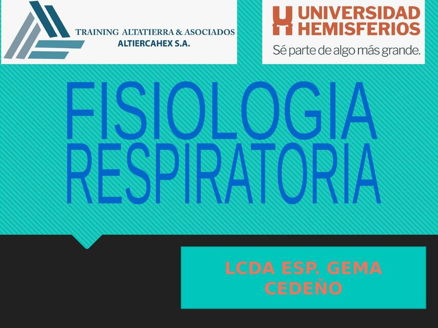 Fisiología Respiratoria 