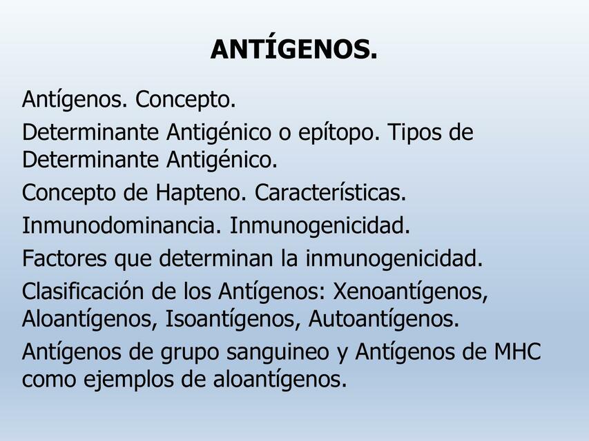 Antígenos 