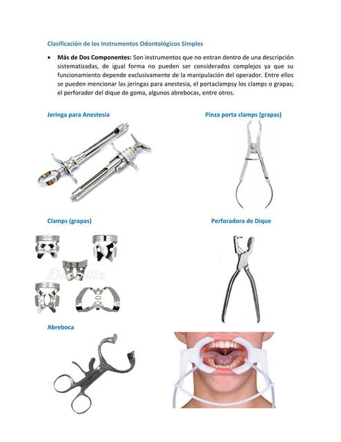 Instrumentos odontológicos 