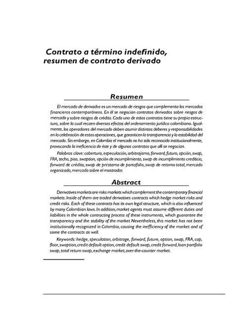 Termino Contrato a término indefinido | uDocz