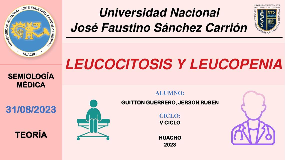 Leucocitosis y Leucopenia 