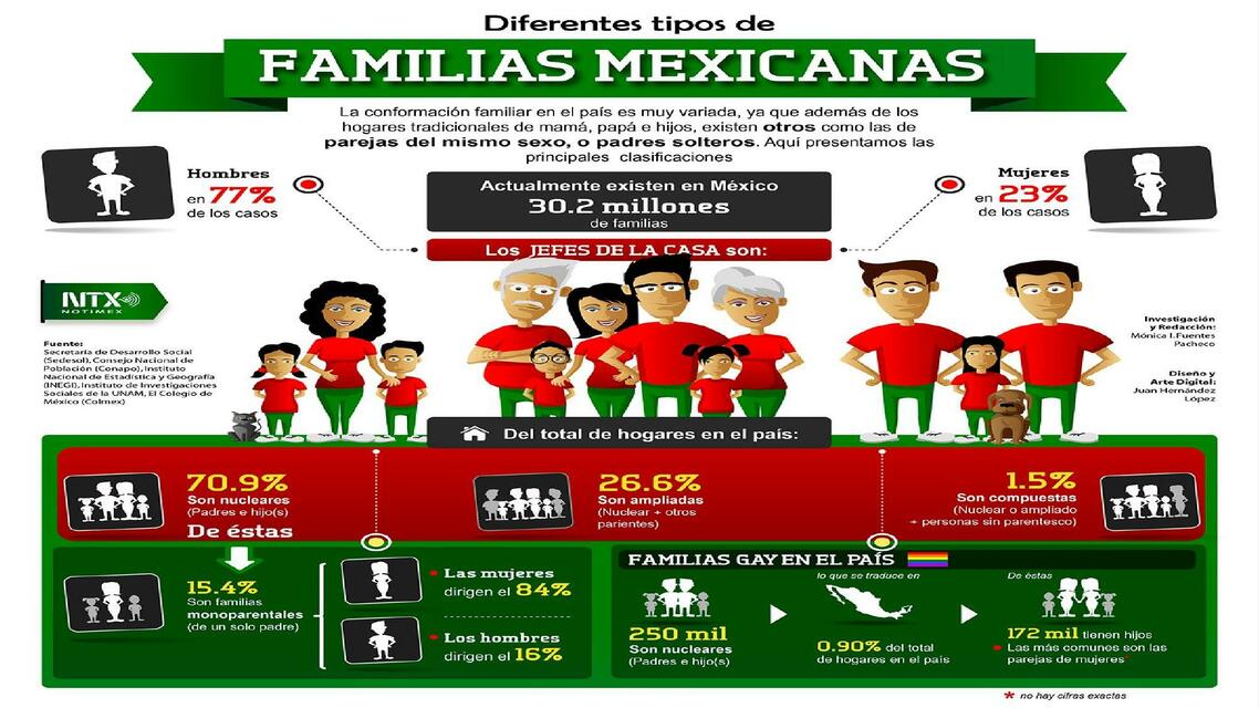 Diferentes Tipos de Familias Mexicanas 