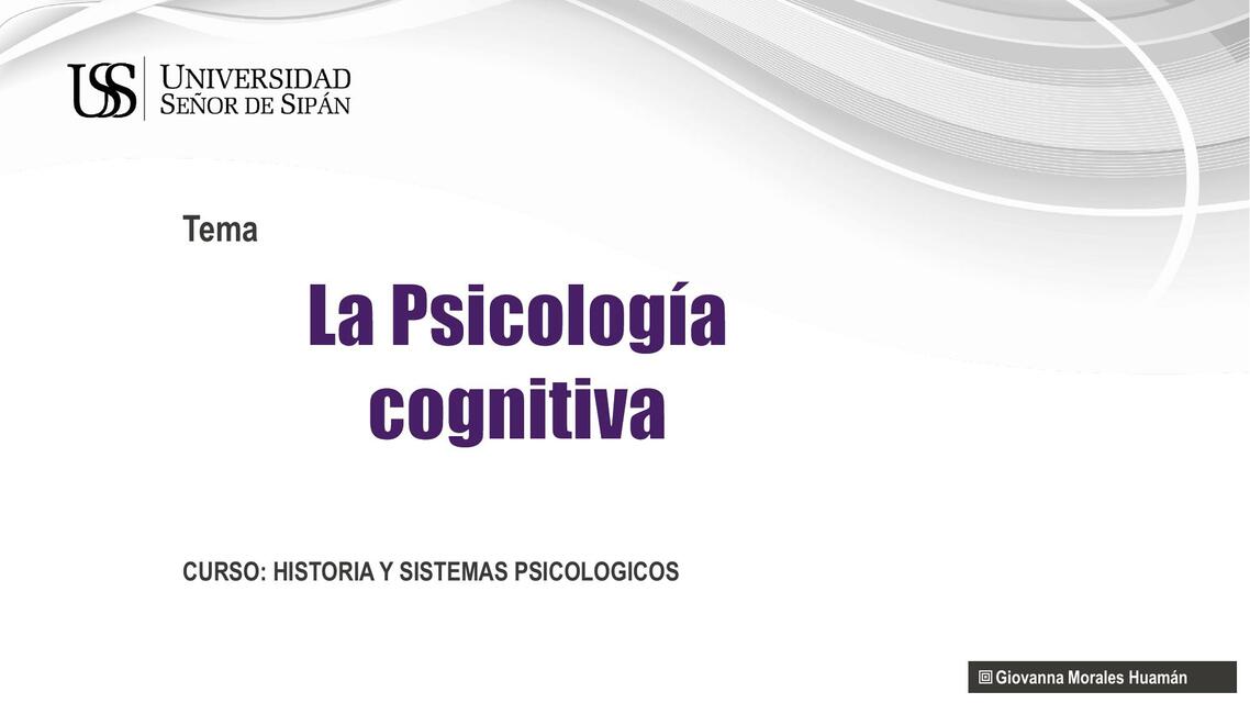 La Psicología Cognitiva 