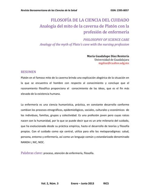 Filosofía de la Ciencia del Cuidado