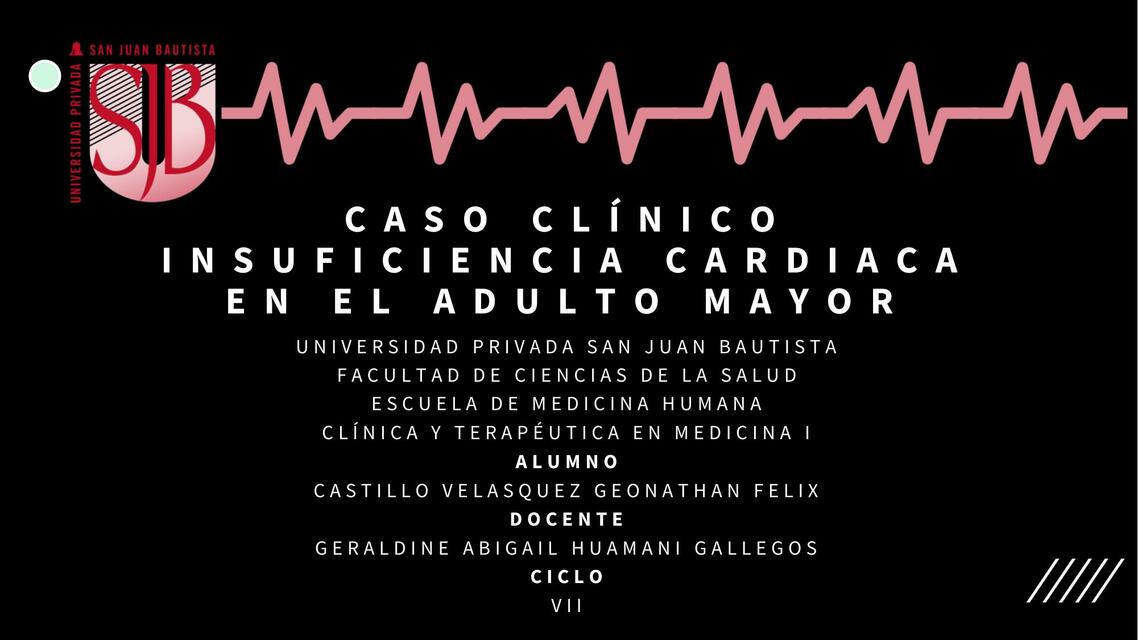 Insuficiencia cardiaca en el adulto mayor 