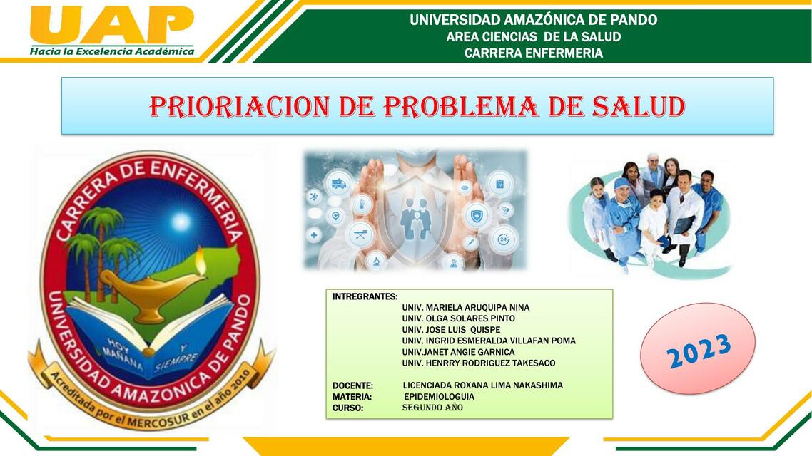 Prioracion de problema de salud 