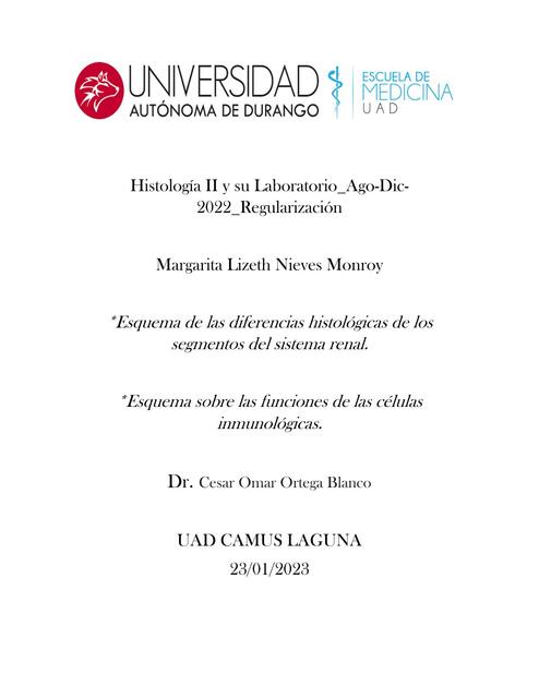 Histología II y su Laboratorio