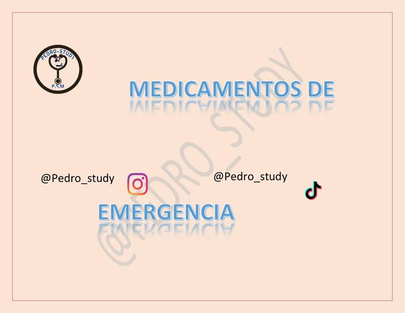 Medicamentos de Emergencia 