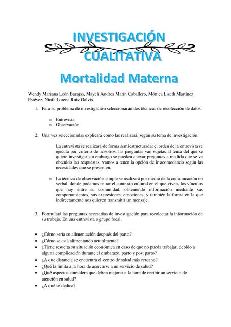 Taller Investigación Cualitativa