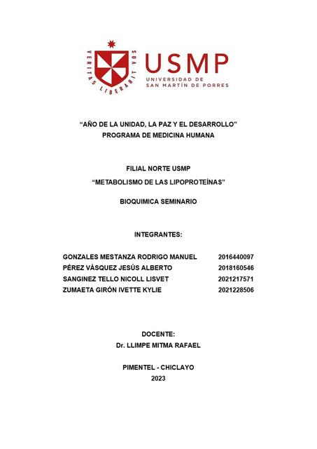 Bioquímica Seminario 