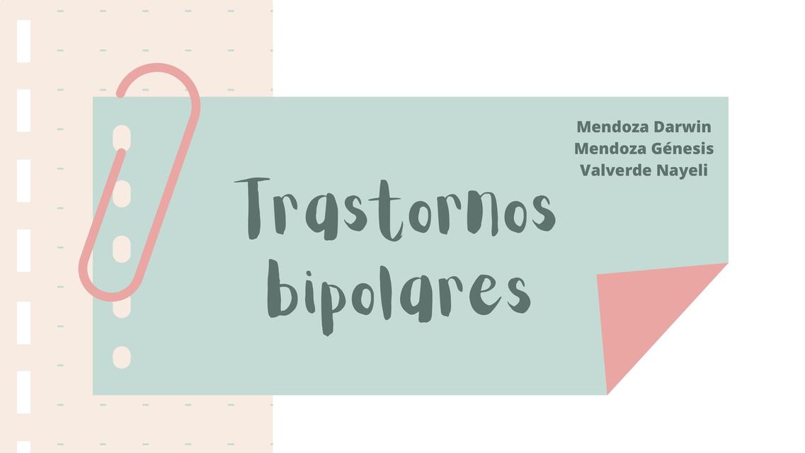 Trastornos Bipolares 