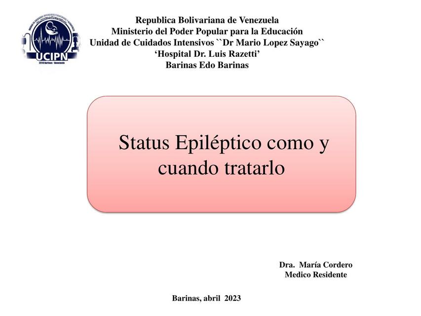 Status Epiléptico 