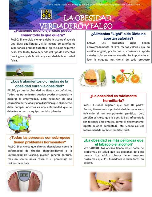 Mitos y verdades sobre la obesidad 2