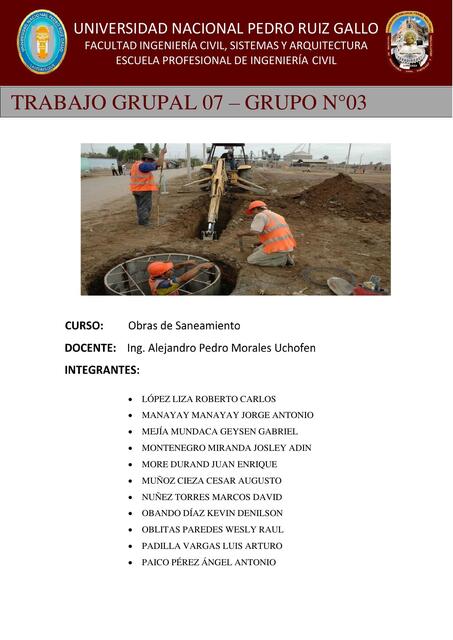 Obras de saneamiento 