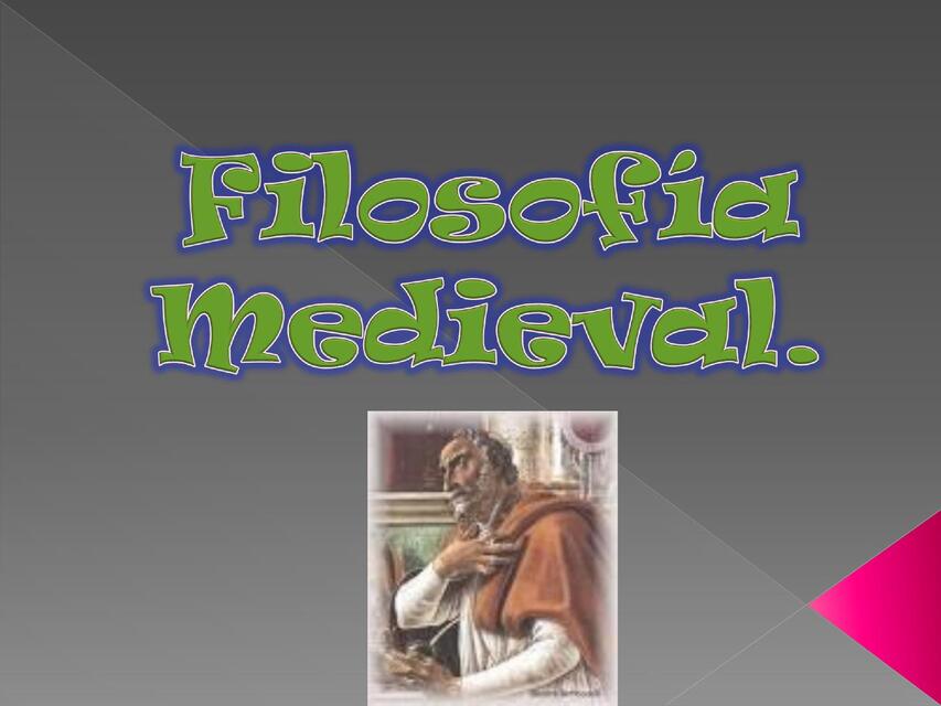 Filosofía medieval  