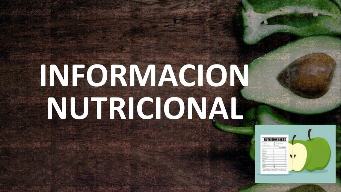 Información Nutricional 