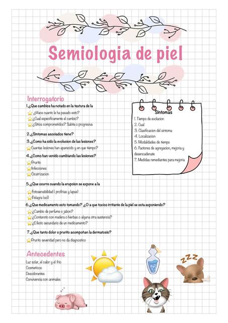 Semiología piel