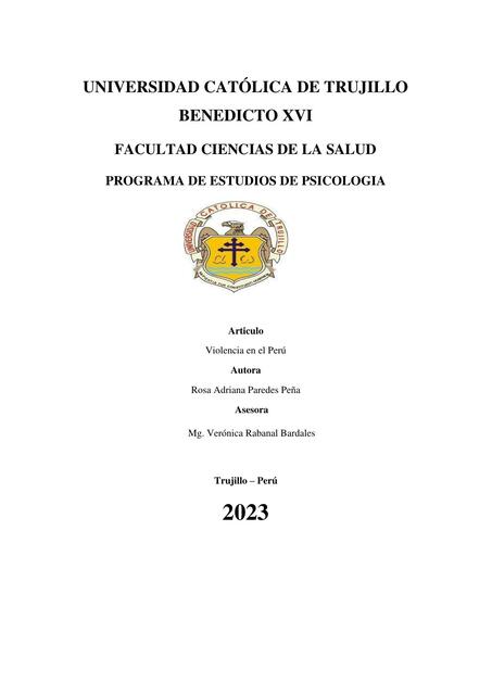 Violencia en el Perú