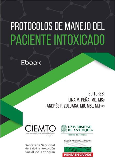 Protocolos de manejo del paciente intoxicado 