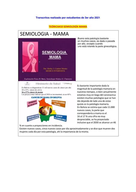 Semiología mama 