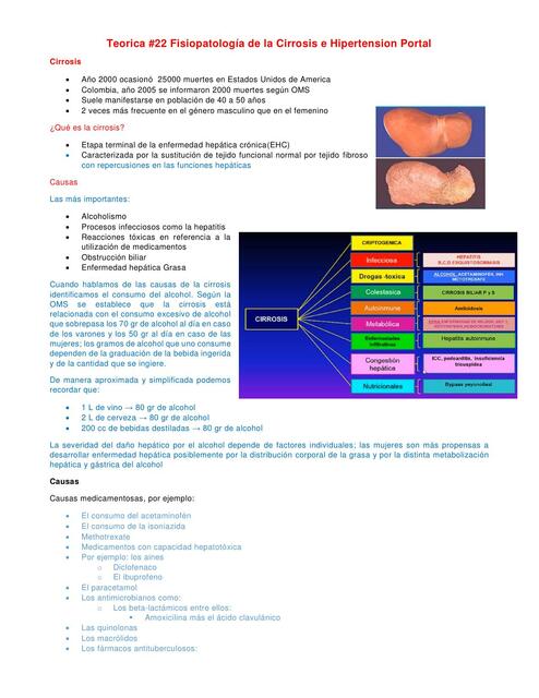 Fisiopatología de la Cirrosis e Hipertensión Portal 