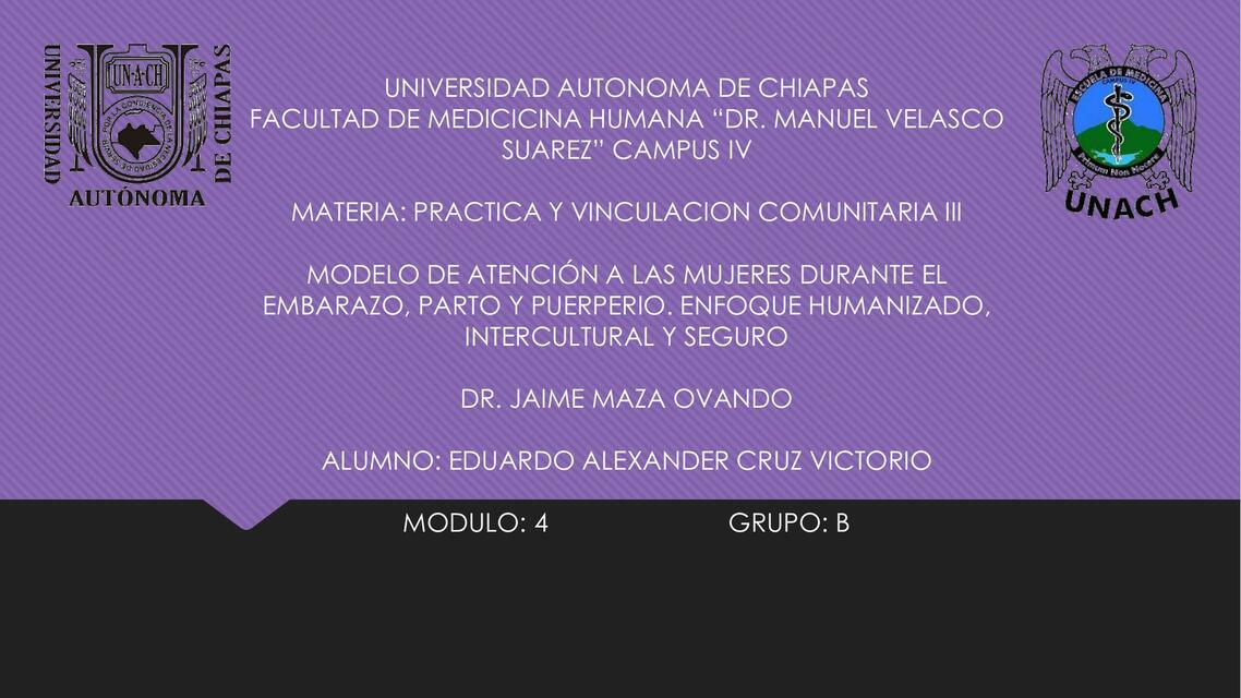 Modelo de atención a las mujeres durante el embarazo , parto y puerperio , enfoque humanizado intercultural y seguro