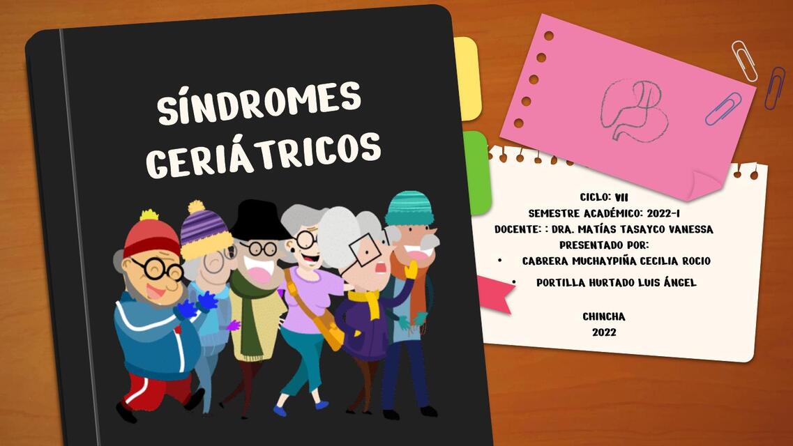 Síndromes geriátricos  